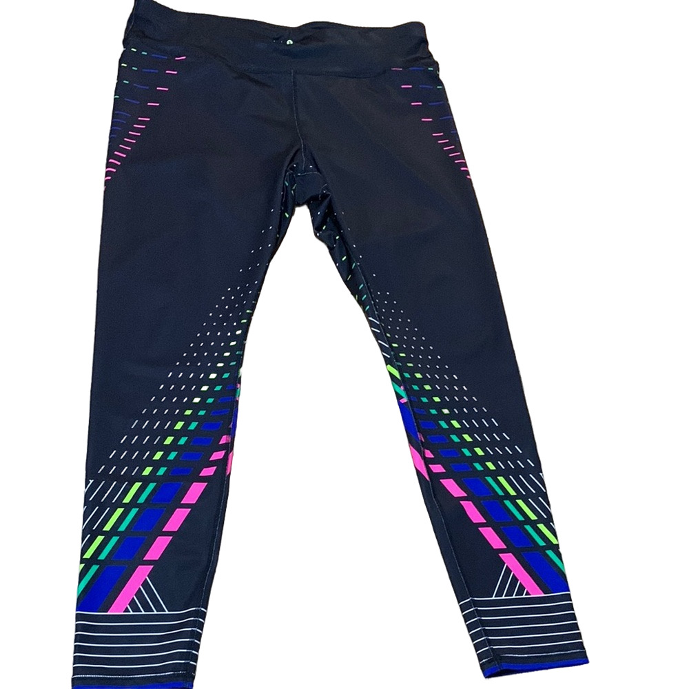 Xersion Black and Pink Performance Leggings box 24
